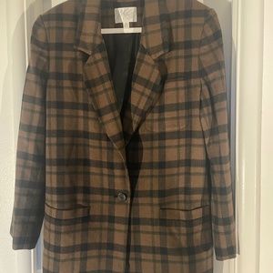 Lord & Taylor Plaid Jacket Coat